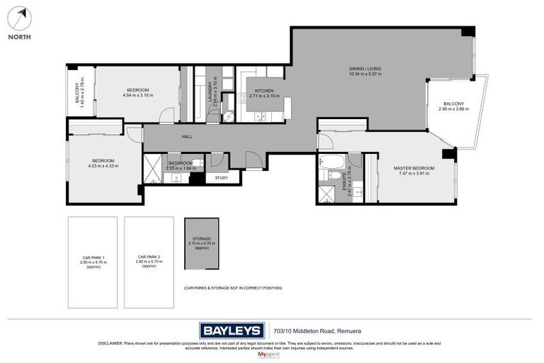 Photo of property in Oakridge Apartments, 703/10 Middleton Road, Remuera, Auckland, 1050