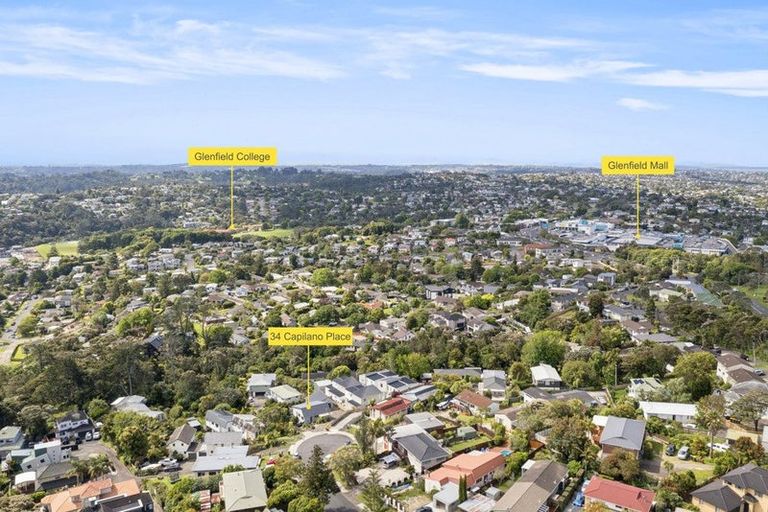 Photo of property in 34 Capilano Place, Glenfield, Auckland, 0629