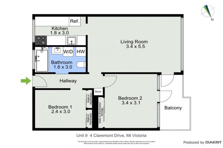 Photo of property in 9/4 Claremont Grove, Mount Victoria, Wellington, 6011