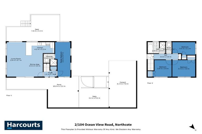 Photo of property in 2/104 Ocean View Road, Northcote, Auckland, 0627