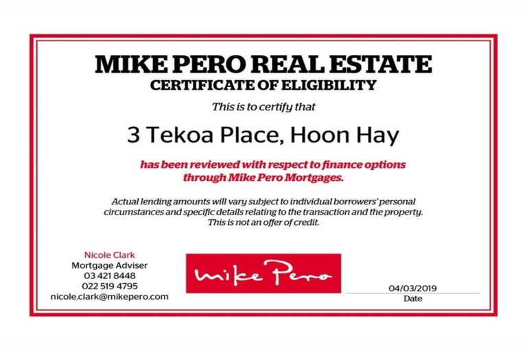 Photo of property in 3 Tekoa Place, Hoon Hay, Christchurch, 8025