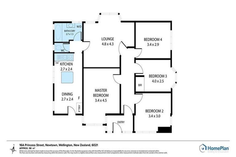 Photo of property in 16 Princess Street, Newtown, Wellington, 6021