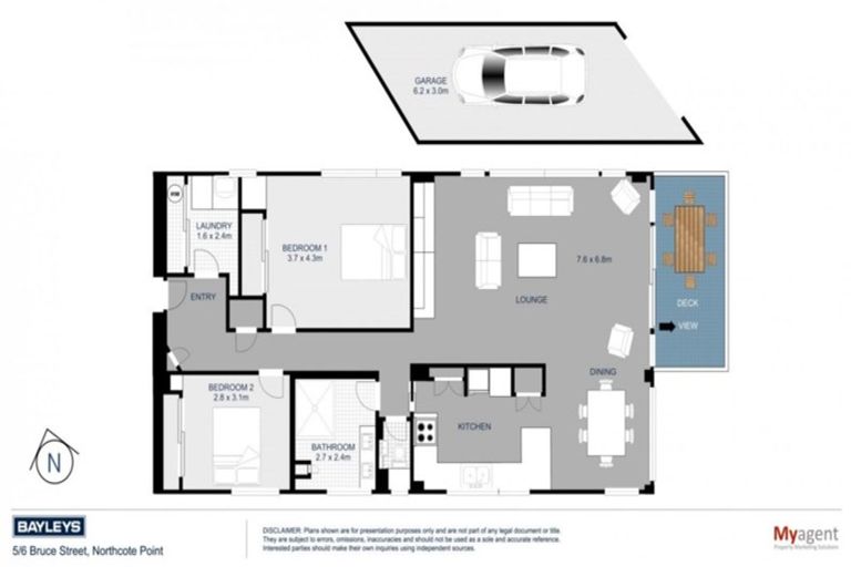 Photo of property in 5/6 Bruce Street, Northcote Point, Auckland, 0627