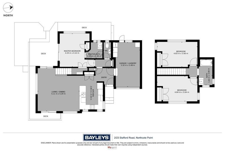 Photo of property in 23a Stafford Road, Northcote Point, Auckland, 0627