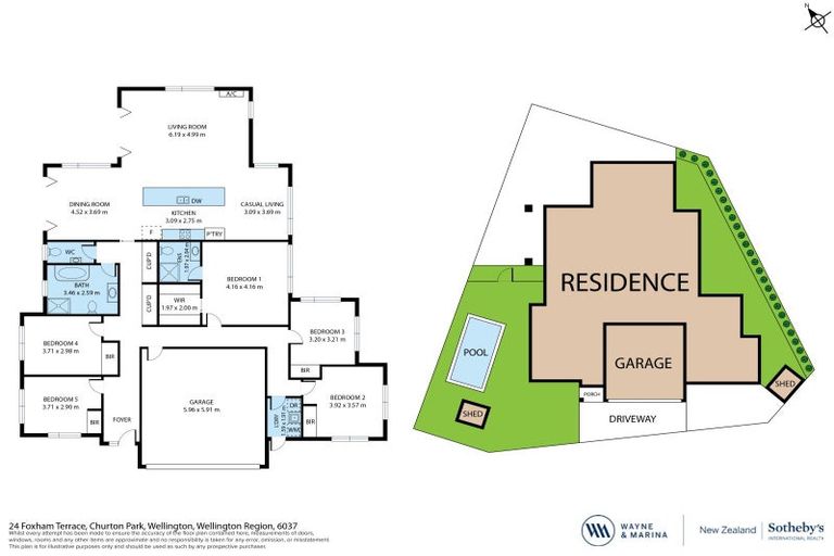 Photo of property in 24 Foxham Terrace, Churton Park, Wellington, 6037