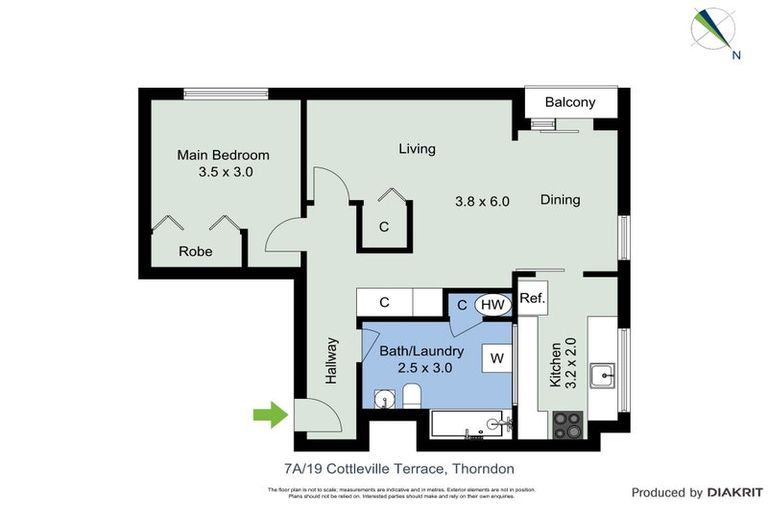 Photo of property in Grosvenor Flats, 19 Cottleville Terrace, Thorndon, Wellington, 6011