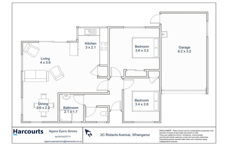 Photo of property in 2c Roberts Avenue, Aramoho, Whanganui, 4500