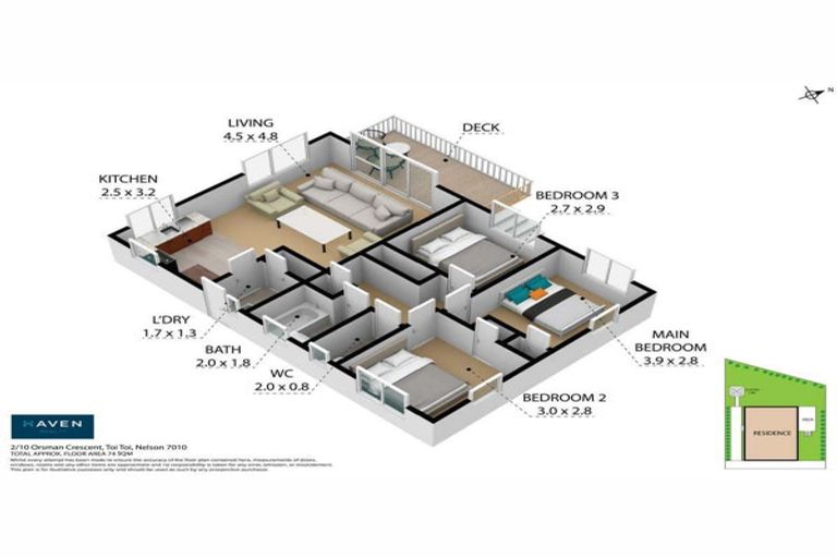 Photo of property in 2/10 Orsman Crescent, Toi Toi, Nelson, 7010