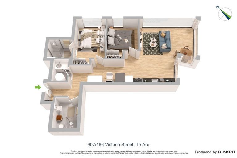 Photo of property in Vsp South, 907/166 Victoria Street, Te Aro, Wellington, 6011