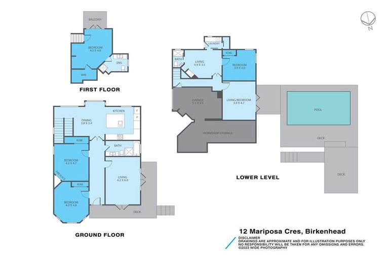 Photo of property in 2/12 Mariposa Crescent, Birkenhead, Auckland, 0626