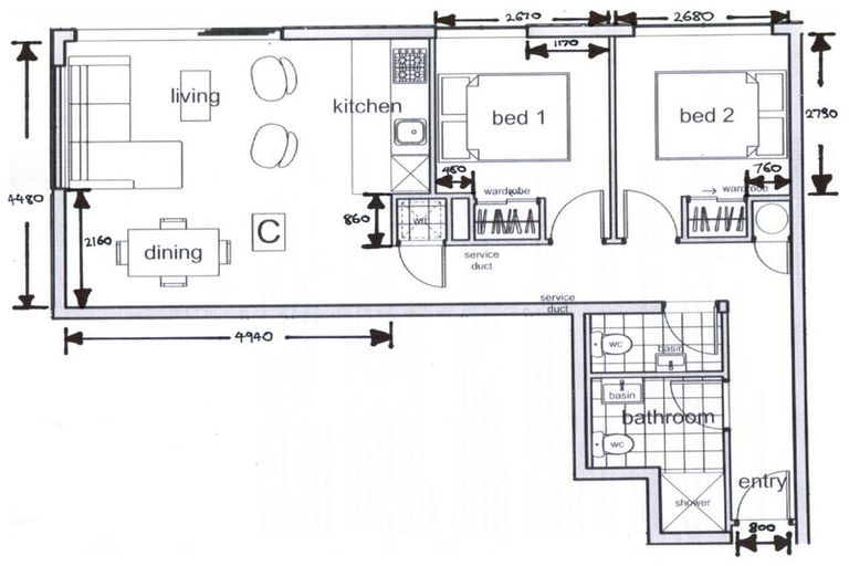 Photo of property in Alpha Apartments, 503/4 Elizabeth Street, Mount Victoria, Wellington, 6011