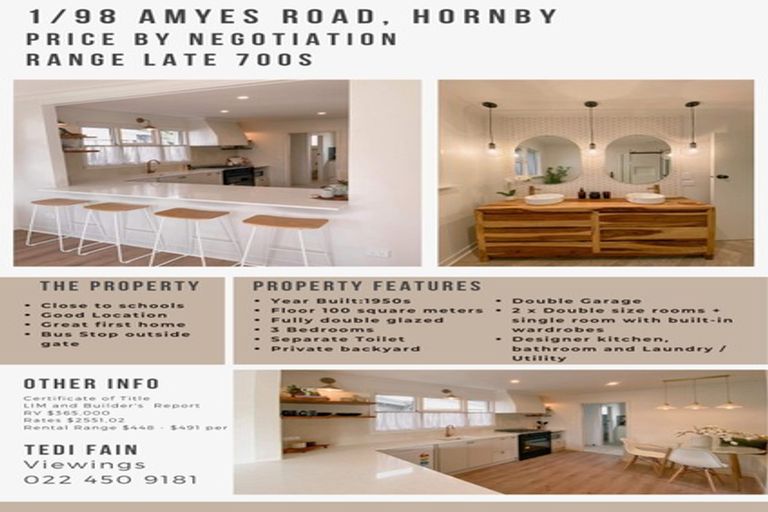 Photo of property in 1/98 Amyes Road, Hornby, Christchurch, 8042