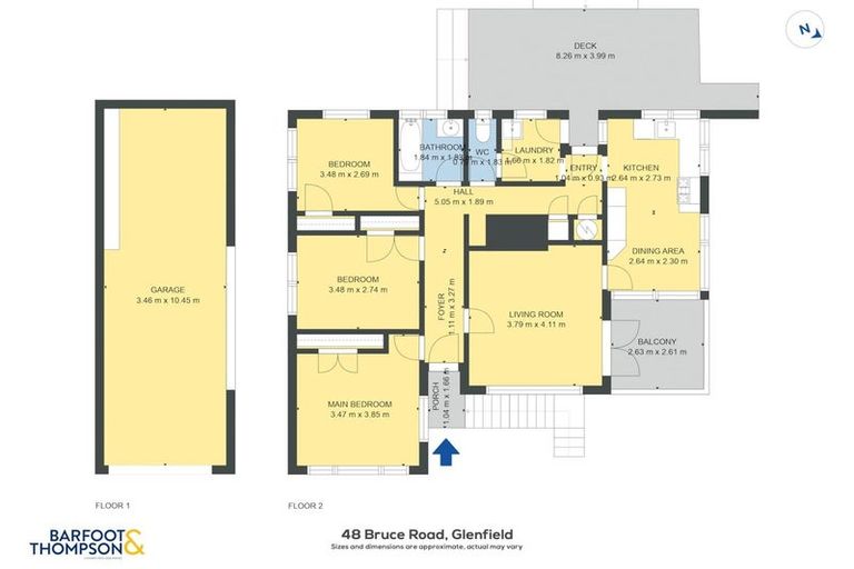 Photo of property in 48 Bruce Road, Glenfield, Auckland, 0629