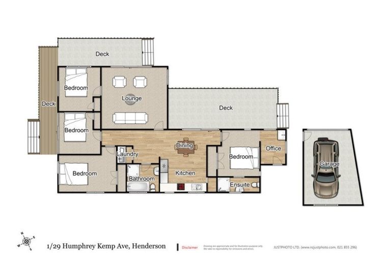 Photo of property in 1/29 Humphrey Kemp Avenue, Henderson, Auckland, 0612