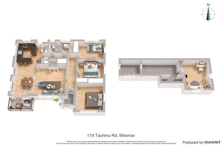 Photo of property in 119 Tauhinu Road, Miramar, Wellington, 6022