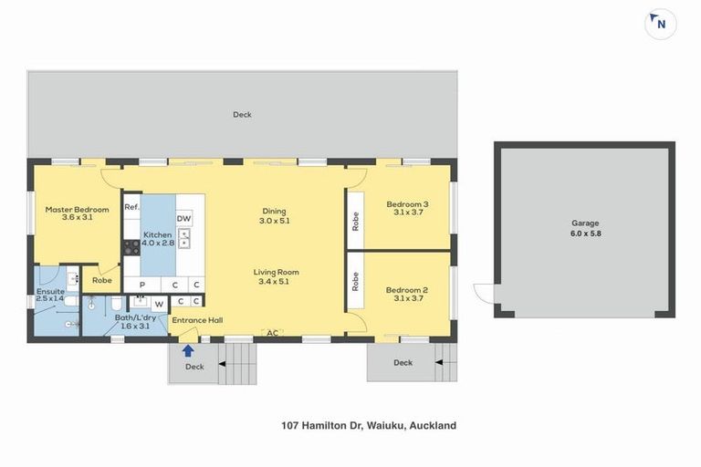 Photo of property in 107 Hamilton Drive, Waiuku, 2123