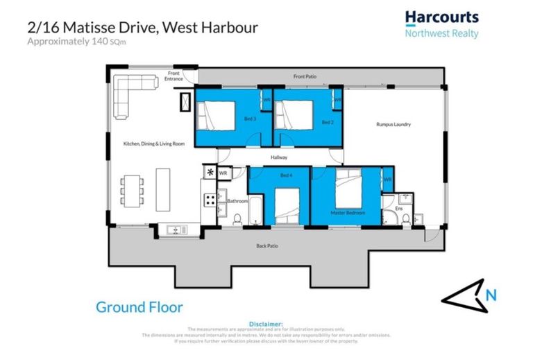 Photo of property in 2/16 Matisse Drive, West Harbour, Auckland, 0618