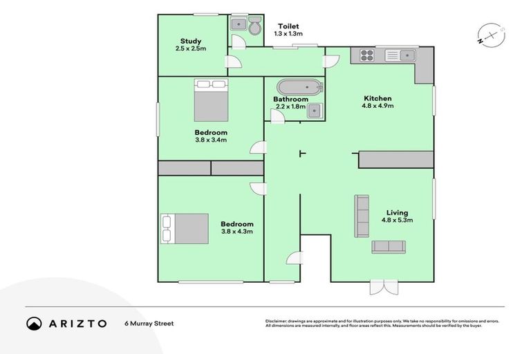 Photo of property in 6 Murray Street, Aramoho, Whanganui, 4500