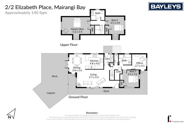Photo of property in 2/2 Elizabeth Place, Mairangi Bay, Auckland, 0630