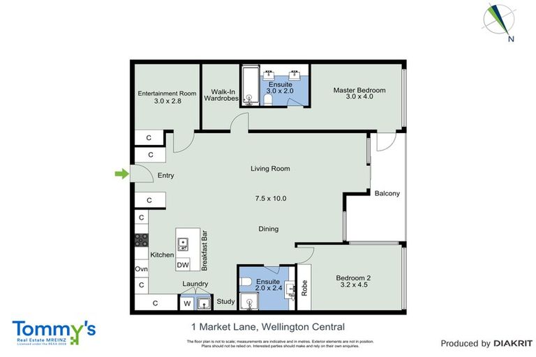 Photo of property in 902/1 Market Lane, Wellington Central, Wellington, 6011