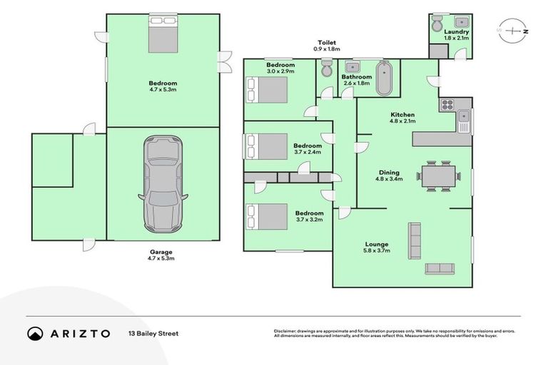 Photo of property in 13 Bailey Street, Huntly, 3700