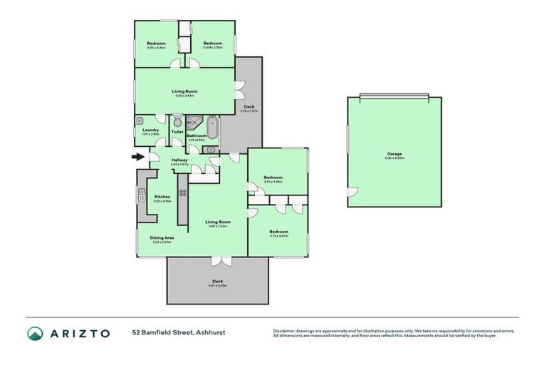 Photo of property in 52 Bamfield Street, Ashhurst, 4810