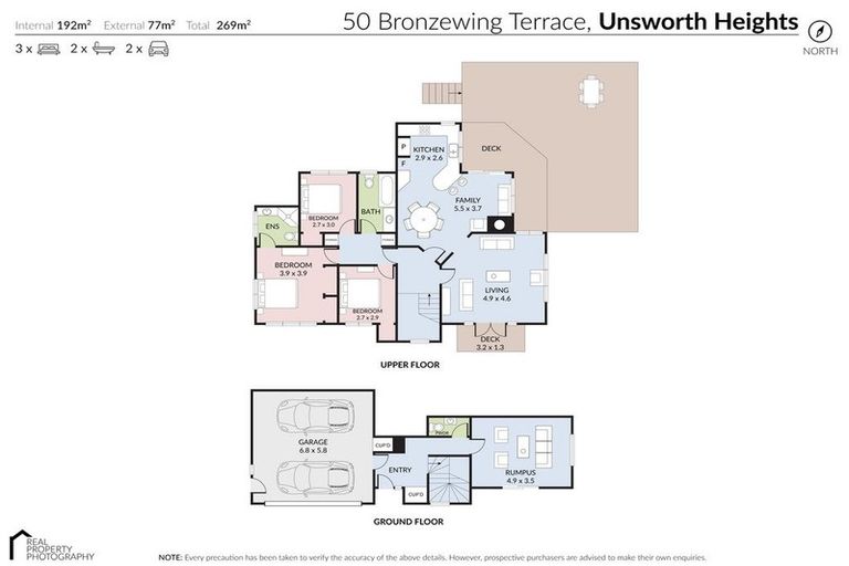 Photo of property in 50 Bronzewing Terrace, Unsworth Heights, Auckland, 0632