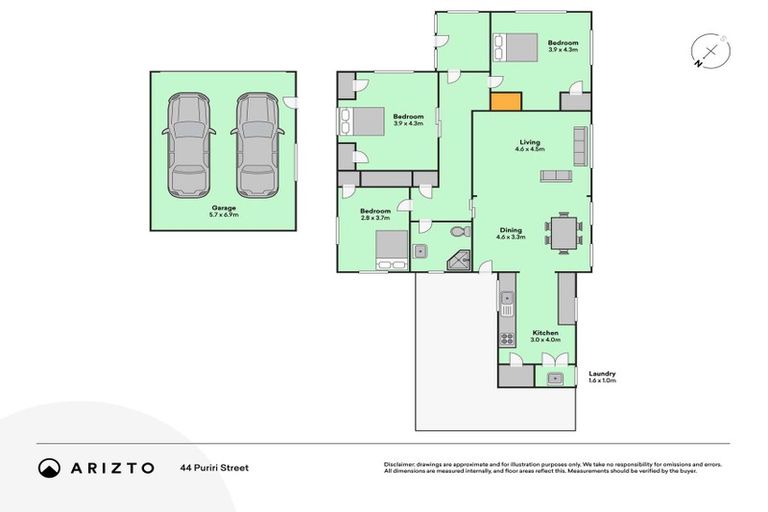 Photo of property in 44 Puriri Street, Gonville, Whanganui, 4501