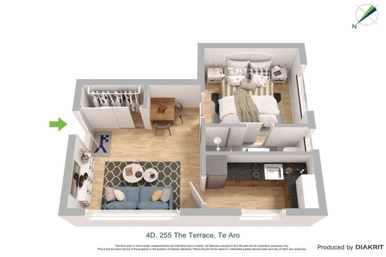 Photo of property in Waikite Apartments, 255 The Terrace, Te Aro, Wellington, 6011