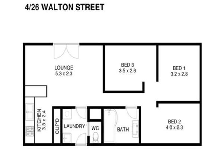 Photo of property in 4/26 Walton Street, Sydenham, Christchurch, 8023