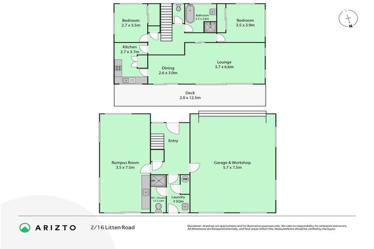 Photo of property in 2/16 Litten Road, Cockle Bay, Auckland, 2014