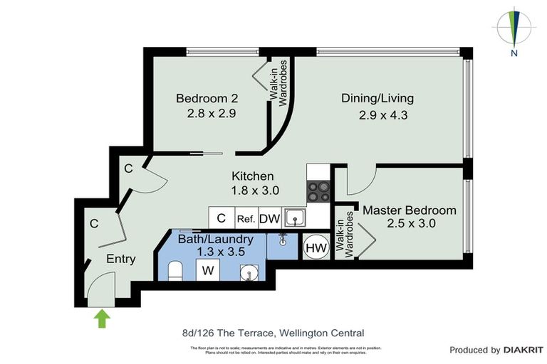 Photo of property in Terrace Tower Apartments, 8d/126 The Terrace, Wellington Central, Wellington, 6011