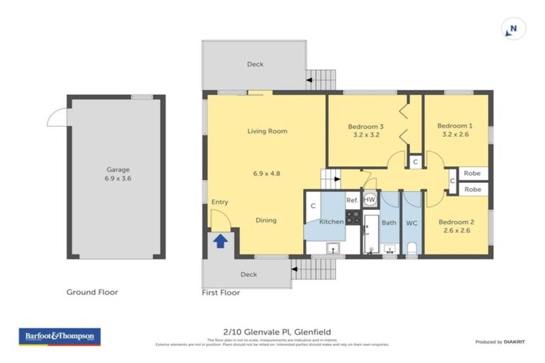 Photo of property in 2/10 Glenvale Place, Totara Vale, Auckland, 0629