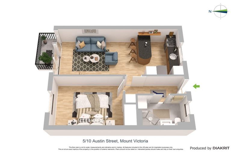 Photo of property in Kingsgate Flats, 10 Austin Street, Mount Victoria, Wellington, 6011