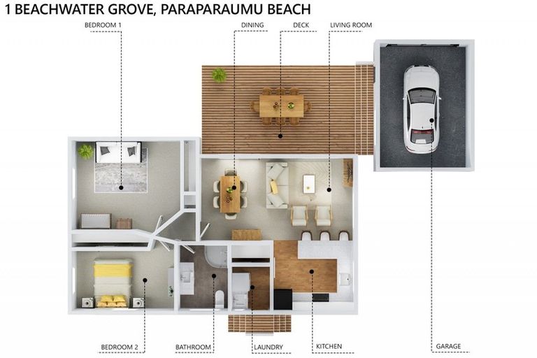 Photo of property in 1 Beachwater Grove, Paraparaumu Beach, Paraparaumu, 5032