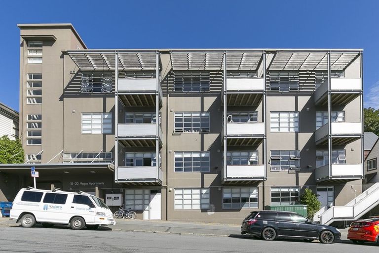 Photo of property in Vespa Apartments, 405/20 Hanson Street, Mount Cook, Wellington, 6021
