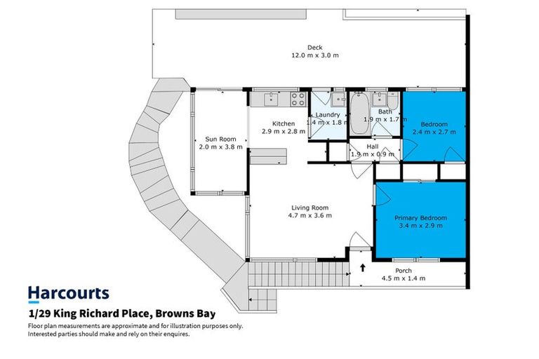 Photo of property in 1/29 King Richard Place, Browns Bay, Auckland, 0630