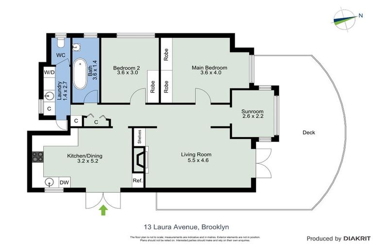 Photo of property in 13 Laura Avenue, Brooklyn, Wellington, 6021