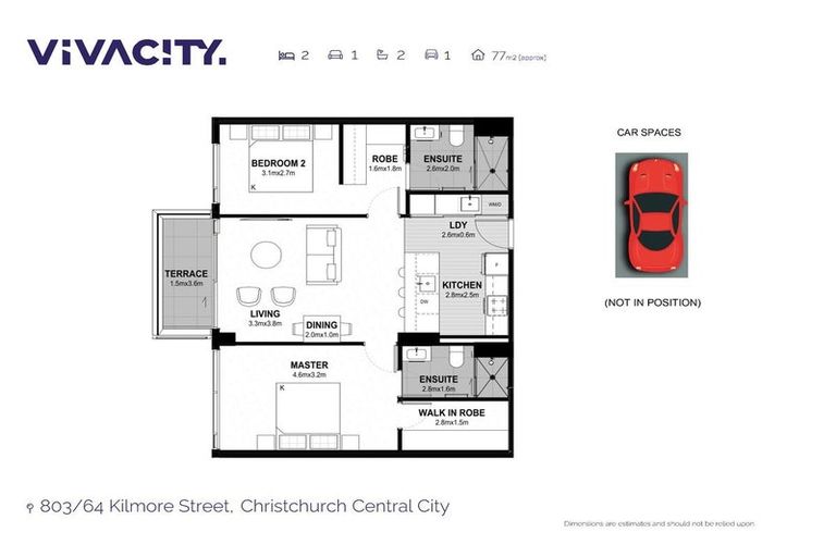 Photo of property in 803/64 Kilmore Street, Christchurch Central, Christchurch, 8013