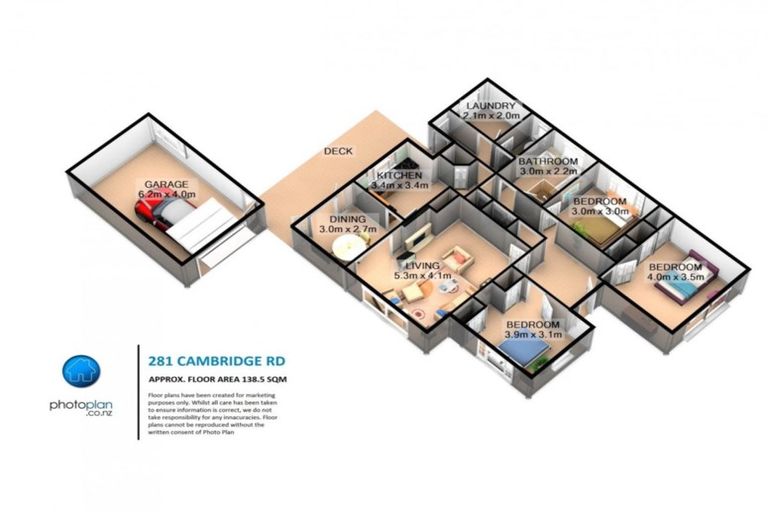 Photo of property in 281 Cambridge Road, Hillcrest, Hamilton, 3216