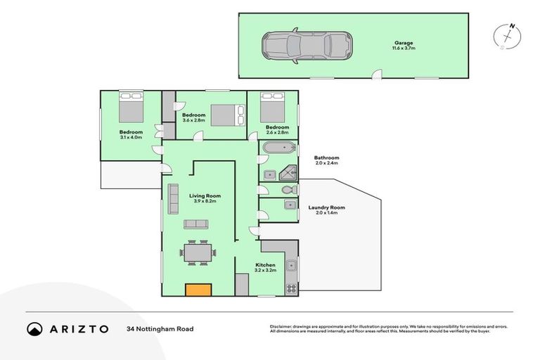 Photo of property in 34 Nottingham Avenue, Awapuni, Palmerston North, 4412