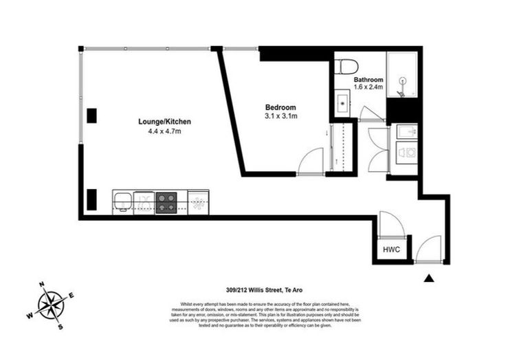 Photo of property in 309/212 Willis Street, Te Aro, Wellington, 6011
