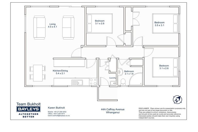 Photo of property in 44a Caffray Avenue, Aramoho, Whanganui, 4500