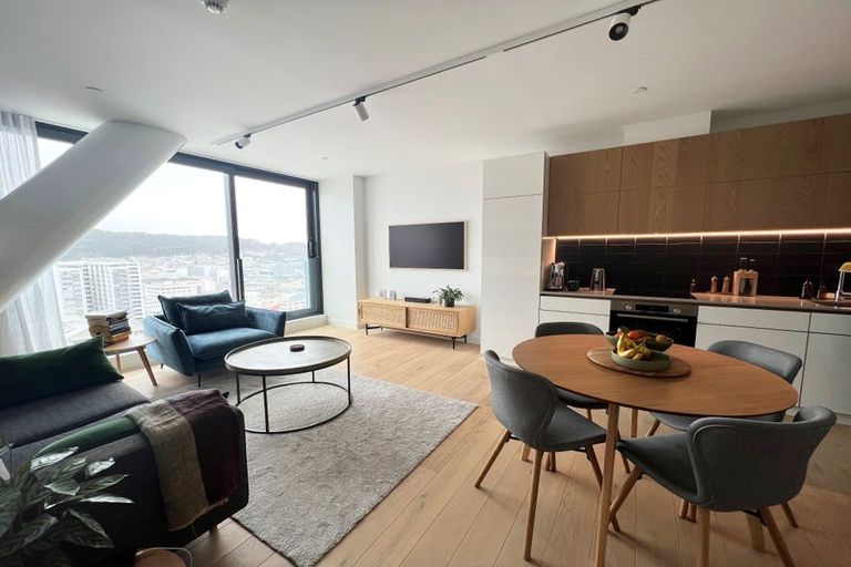 Photo of property in Victoria Lane Apartments, 1404/161 Victoria Street, Te Aro, Wellington, 6011