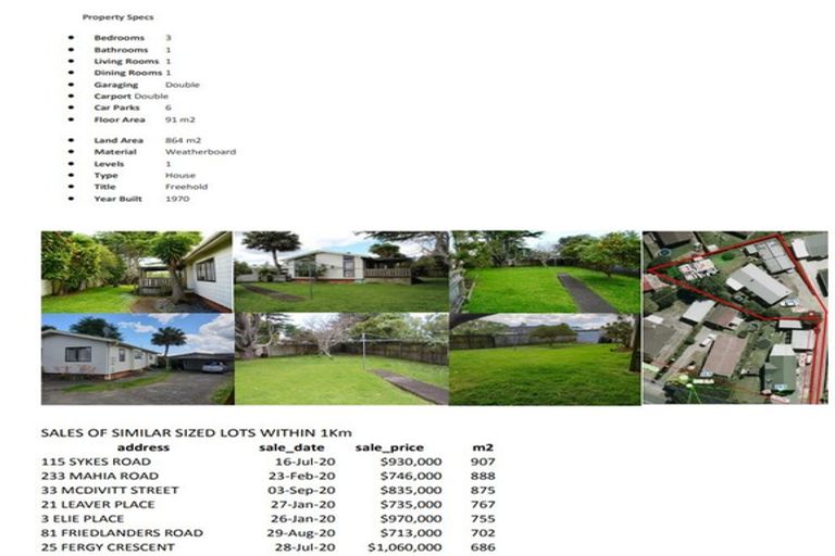 Photo of property in 261 Mahia Road, Weymouth, Auckland, 2103