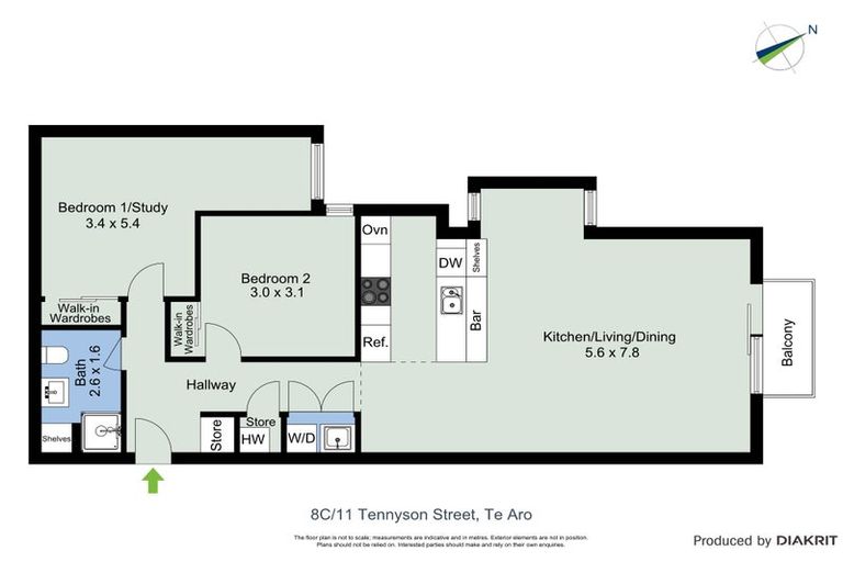 Photo of property in Republic Apartments, 8c/10 Lorne Street, Te Aro, Wellington, 6011