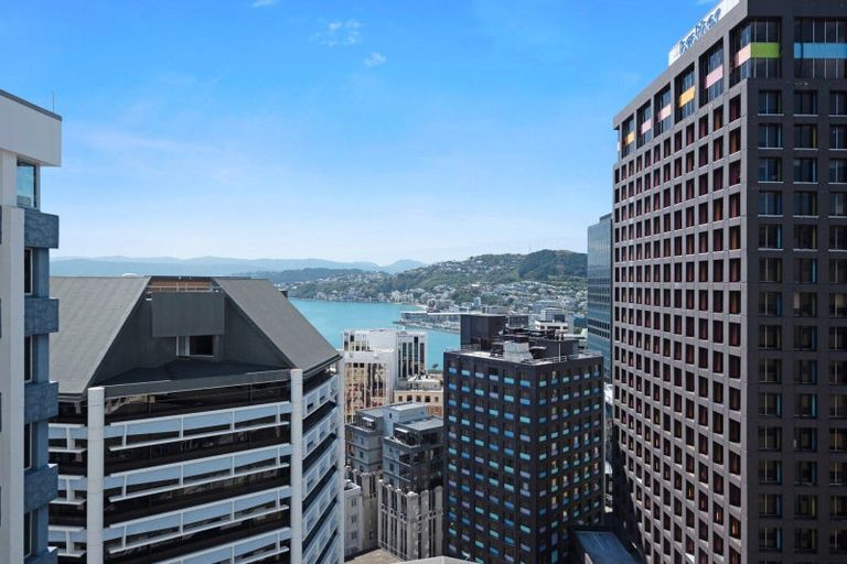 Photo of property in Terrace Heights Apartments, 13d/163 The Terrace, Wellington Central, Wellington, 6011