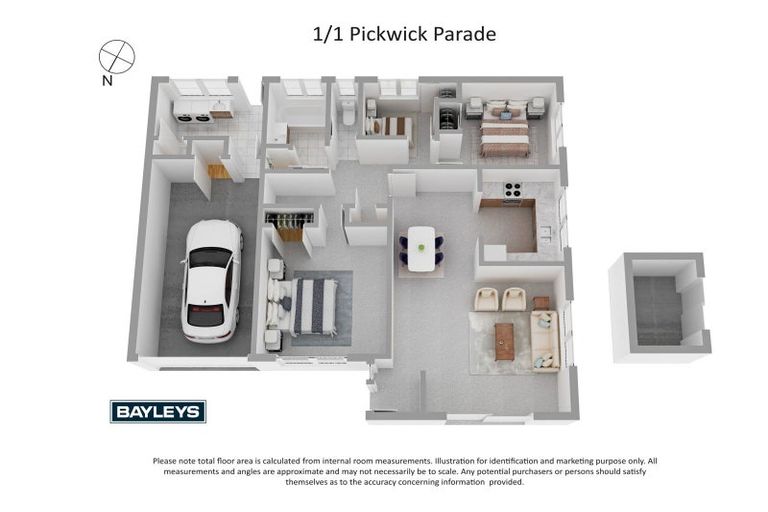 Photo of property in 1/1 Pickwick Parade, Mellons Bay, Auckland, 2014