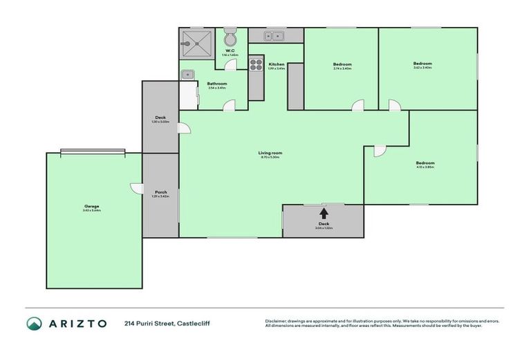 Photo of property in 214 Puriri Street, Castlecliff, Whanganui, 4501