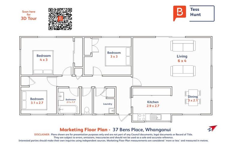 Photo of property in 37 Bens Place, Springvale, Whanganui, 4501